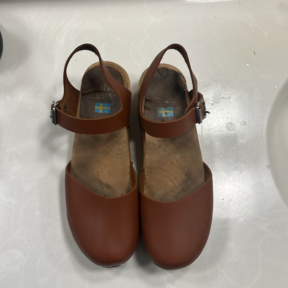 NEW MIA Sofia Clog Sandals Brown Size 39 - Picture 4 of 5